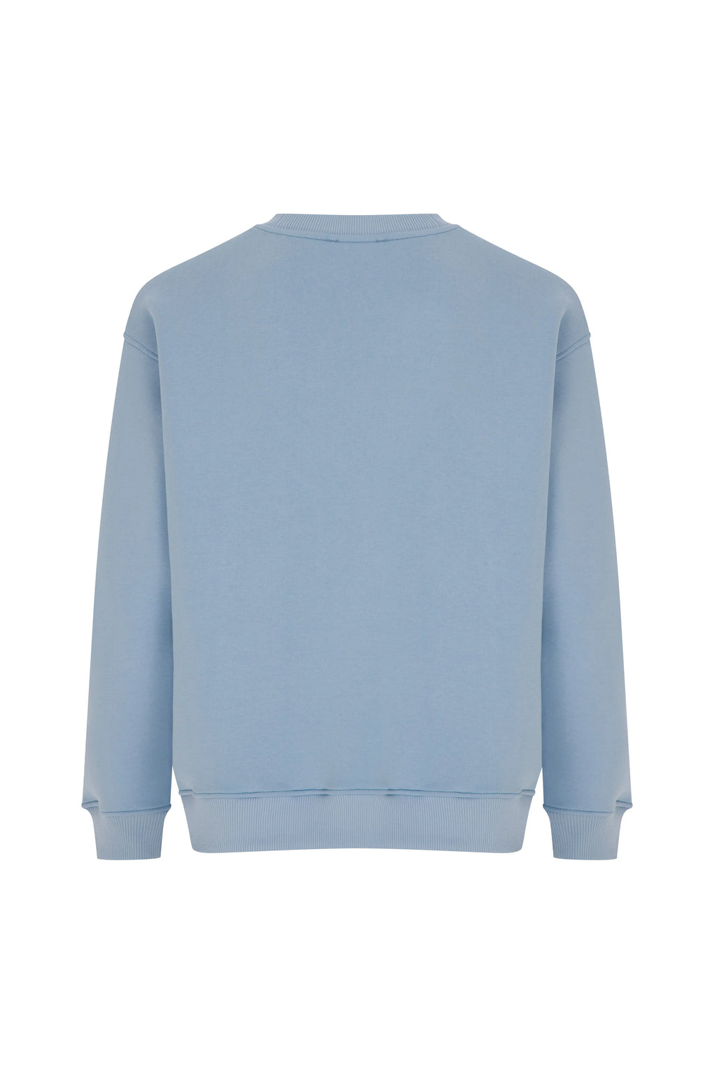 Sorry I'm Late Oversize Sweatshirt Pastel Mavi